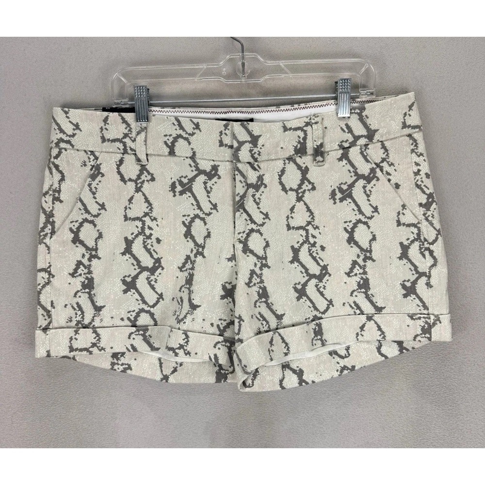 Dear John American Classic Women's Sz 33 Animal Snake Prints Cuffed Shorts NWT